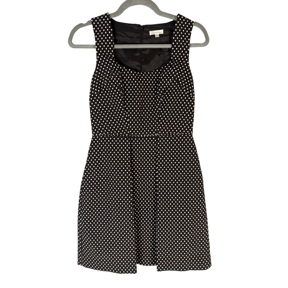 Shoshanna Dress Polka Dot Fit and Flare Party Cocktail Wedding Guest Work 0